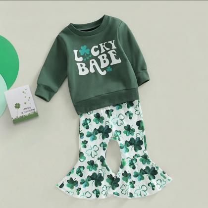 Baby And Toddler Girl Green St. Patricks Day Lucky..