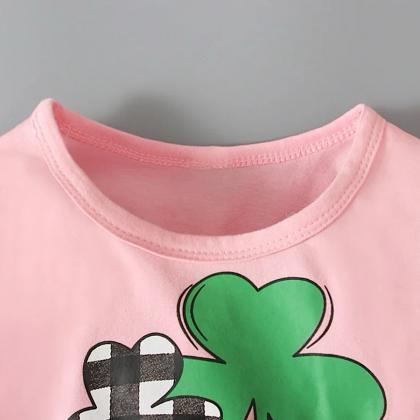 Baby And Toddler Girls Pink Green St. Patrick..