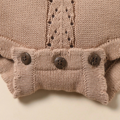 Infant Baby Girls Cotton Knit Sleeveless Sweater..