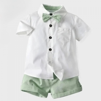 Baby Toddler Boys Easter Outfit Short Sleeve..